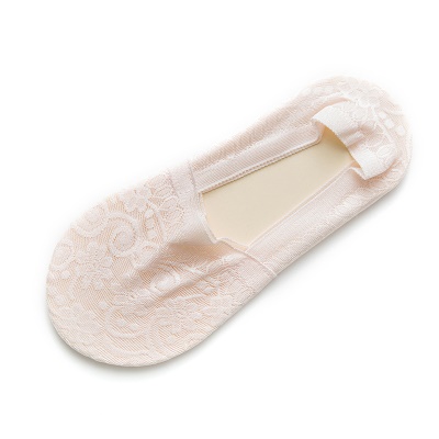 Chaussettes femmes dentelle nylon tissu antidérapant