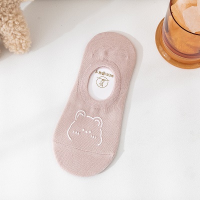 Chaussettes pour femmes respirantes Chaussettes en coton ourson
