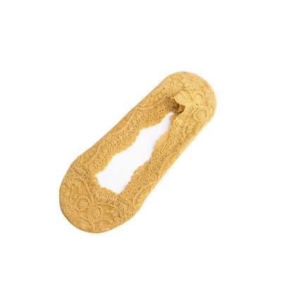 Chaussettes femmes dentelle silicone antidérapant bouche peu profonde invisible
