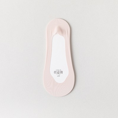 Chaussettes femmes Ice Silicone Silicone Antidérapant couleur unie fond de coton