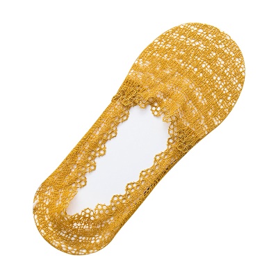 Chaussettes femme en dentelle Silicone antidérapant bouche peu profonde