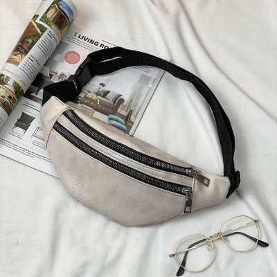Sac banane PU sac poitrine pour homme