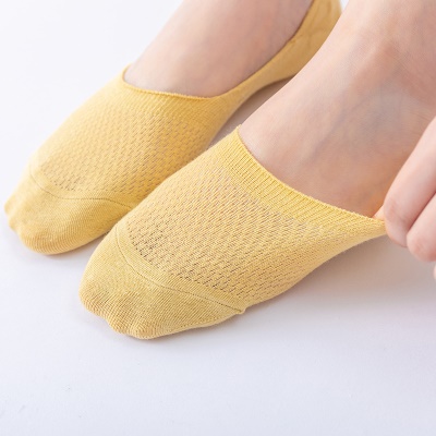 Chaussettes femmes maille Silicone antidérapant invisible