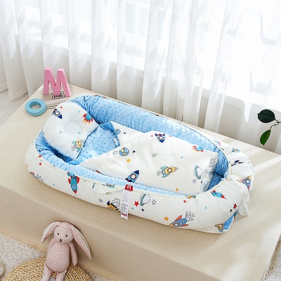 Lit de bébé double face disponible Doudou velours anti-compression avec courtepointe