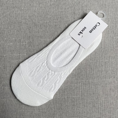 Chaussettes femmes bouche peu profonde maille respirante avec silicone