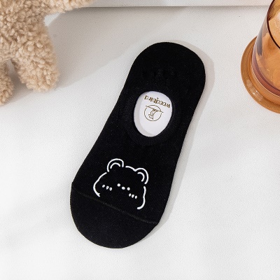 Chaussettes pour femmes respirantes Chaussettes en coton ourson