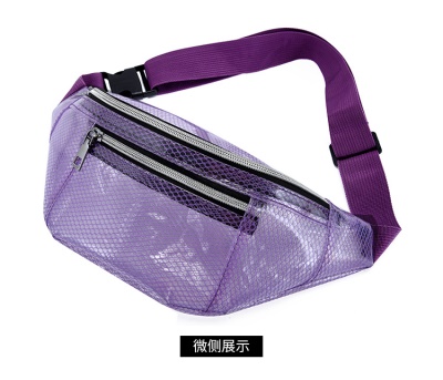 Sac bandoulière en fil de filet transparent