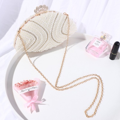 Sac de soirée Perle Strass Softface Mousqueton Chaîne unique