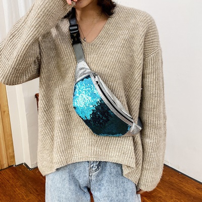 Sac de messager pour téléphone portable PU laser banane