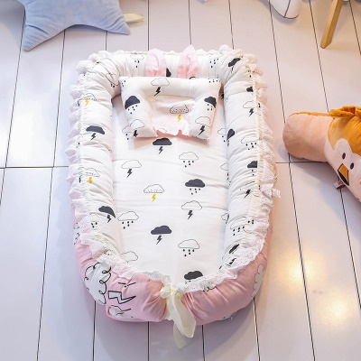 Lit bébé dentelle dentelle amovible et portable