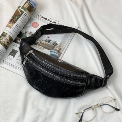Sac banane PU sac poitrine pour homme