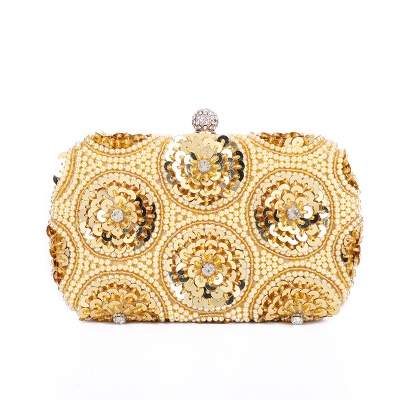 Sac de banquet à paillettes à la main