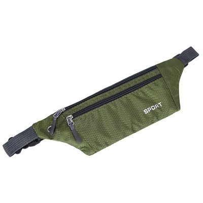 Sac banane portable en nylon imperméable et mince