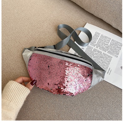 Sac de messager pour téléphone portable PU laser banane