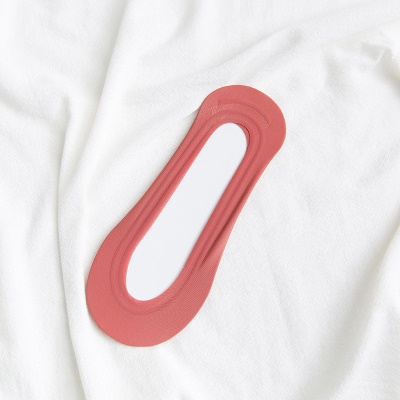 Chaussettes pour femmes couleur brillante soie glacée fond de coton bouche peu profonde Silicone antidérapant