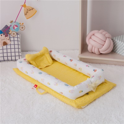 Lit bébé double fil de coton pliable sans courtepointe