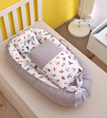 Lit de bébé avec couette arc en coton couette noyau