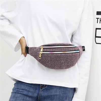 Sac banane Golden Sand Double zip Sac poitrine