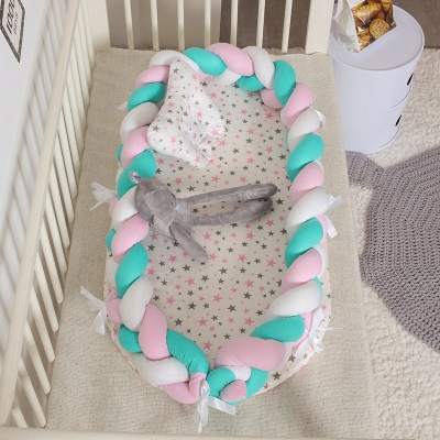 Lit bébé en coton tissé pliant et portable