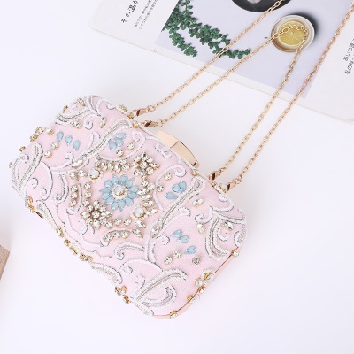 Sac de dîner pour femmes Sac de soirée en broderie perlée