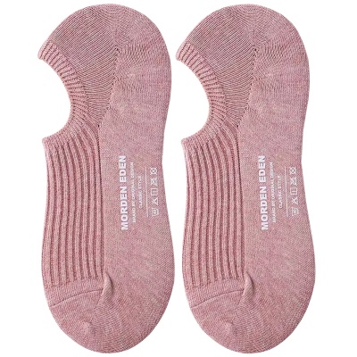 Chaussettes femmes bouche claire Invisible Chaussettes en coton couleur unie