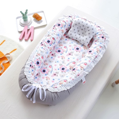 Lit de bébé amovible dentelle dentelle coton