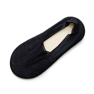 Chaussettes femmes dentelle nylon tissu antidérapant