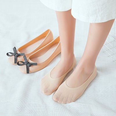 Chaussettes femmes velours Silicone antidérapant