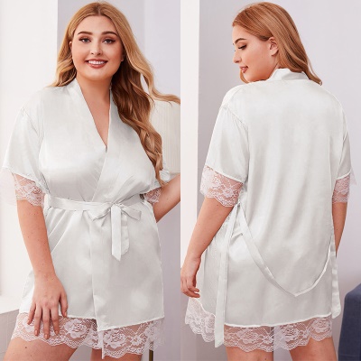 Pyjama femme Simulation sangle imprimée en soie