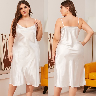 Ladies pyjamas jarretelles pyjamas loose Simulation Silk