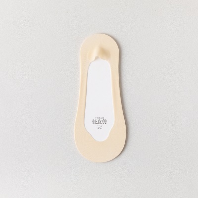 Chaussettes femmes Ice Silicone Silicone Antidérapant couleur unie fond de coton