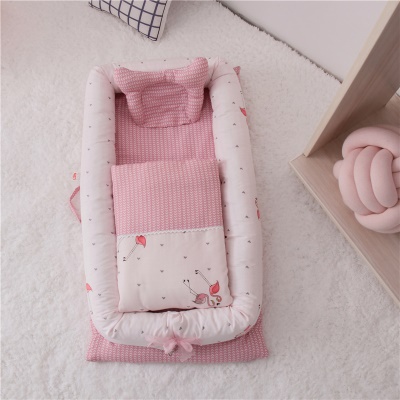 Lit bébé double fil coton avec couette éponge noyau coussin