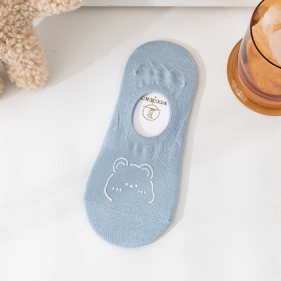 Chaussettes pour femmes respirantes Chaussettes en coton ourson