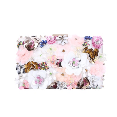 Sac de soirée pour femmes enveloppe paillettes PC + ABS chaîne unique