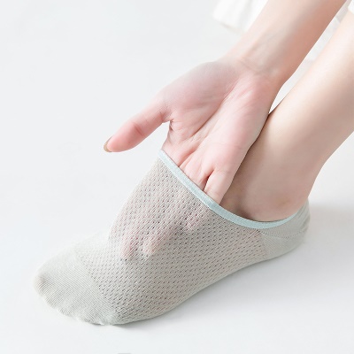 Chaussettes femmes  mesh low band silicone antidérapant
