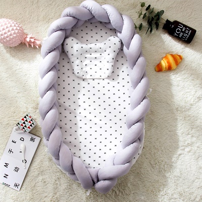 Lit bébé en coton tissé pliant et portable