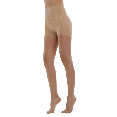 Collant transparent  taille haute respirant sur les orteils