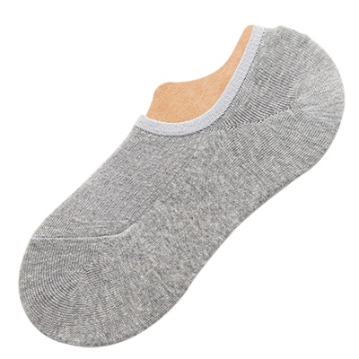 Chaussettes femmes bouche peu profonde Silicone coton antidérapant