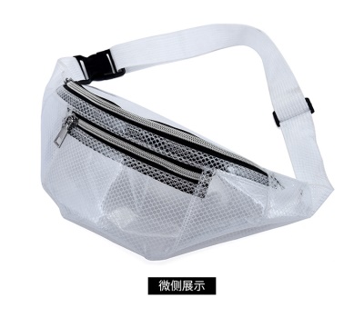 Sac bandoulière en fil de filet transparent