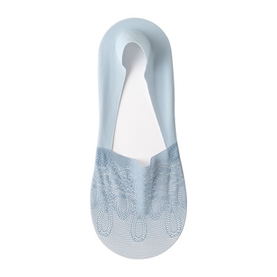 Chaussettes femmes respirantes maille glace soie légère antidérapante anti-talon