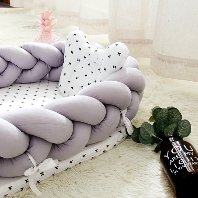 Lit bébé en coton tissé pliant et portable
