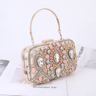 Sac de dîner pour femmes avec bandoulière avec diamants
