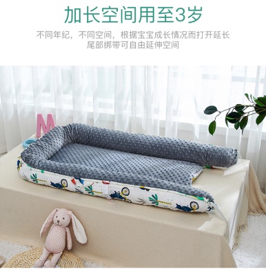 Lit de bébé double face disponible Doudou velours anti-compression avec courtepointe
