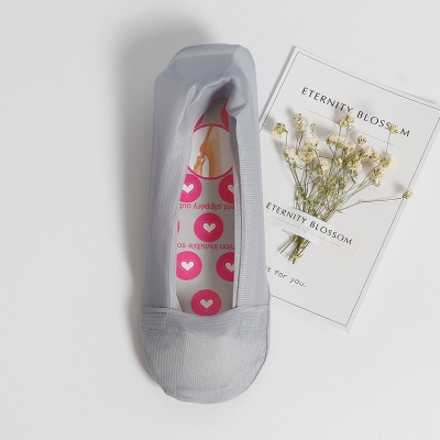 Chaussettes femmes silicone antidérapant plat serrure tissu en nylon