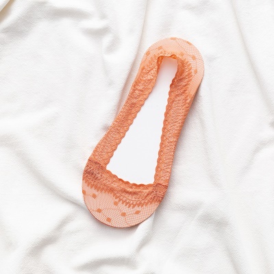 Chaussettes pour femmes dentelle bouche peu profonde Silicone invisible antidérapant