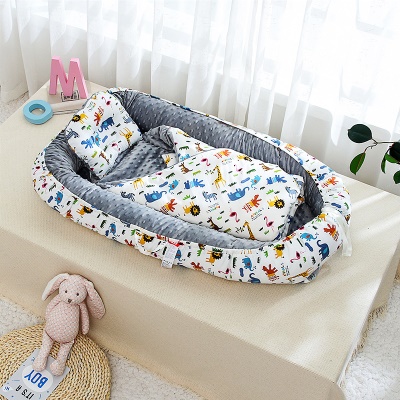 Lit de bébé double face disponible Doudou velours anti-compression avec courtepointe