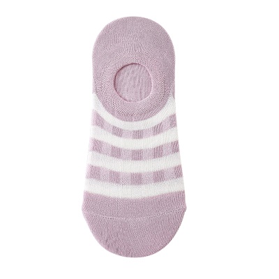 Chaussettes pour femmes violet ours à bouche claire en coton