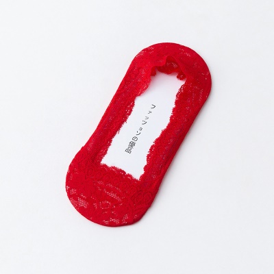 Chaussettes pour femmes dentelle invisible bouche peu profonde Silicone antidérapant