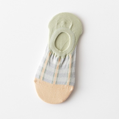 Chaussettes femmes bouche peu profonde invisible respirant coton