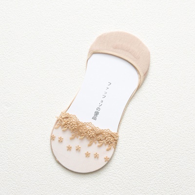Chaussettes pour femmes dentelle filet découpé ouverture superficielle